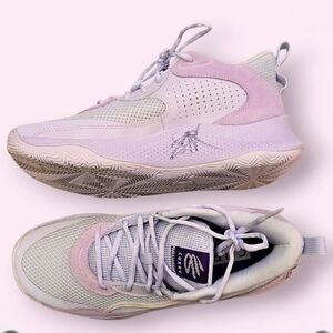 Nikolov Signed New Balance Lavender and White Athletic Shoes